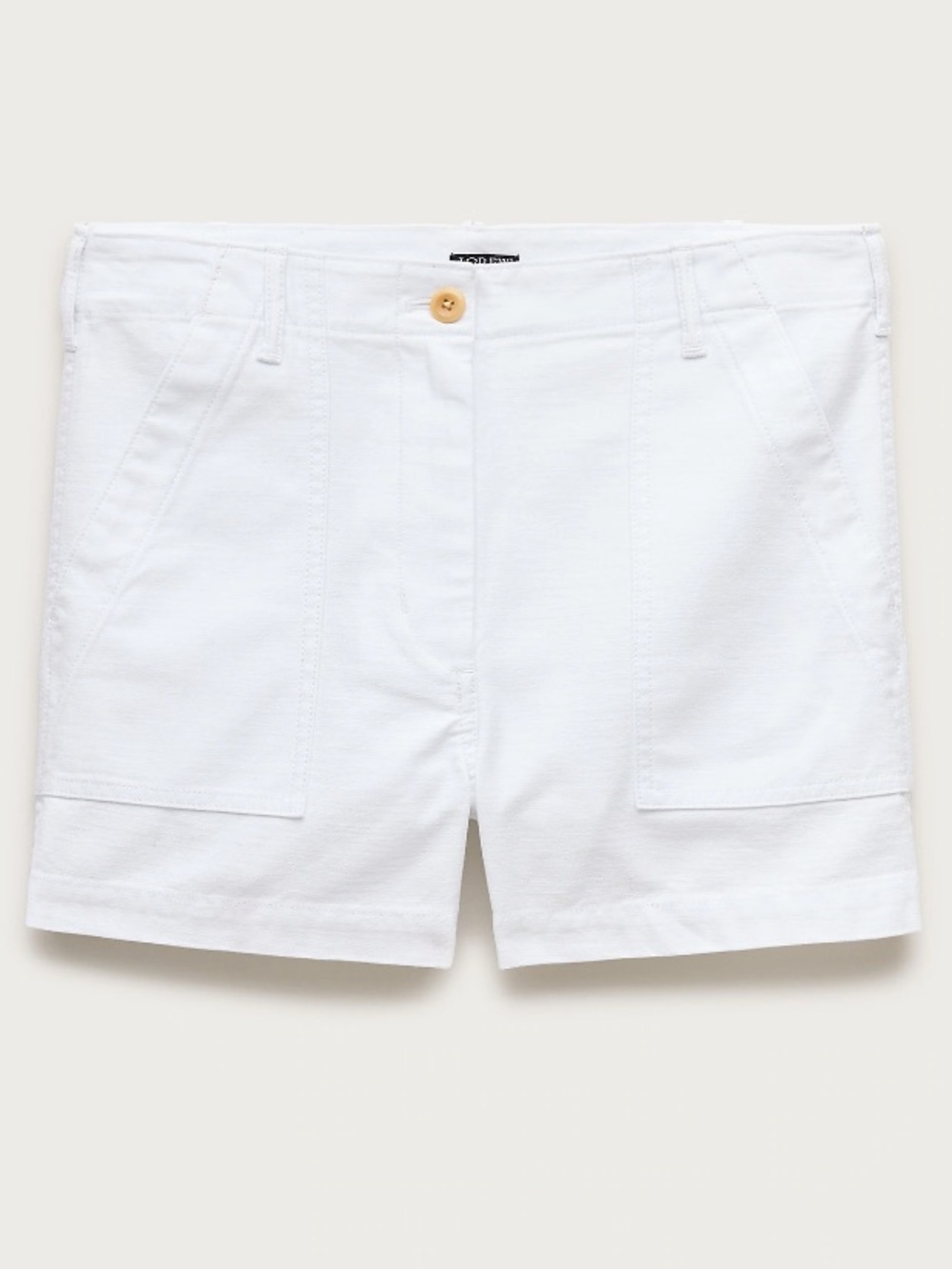 J crew white Utility-pocket short in sateen
